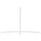 Ekena Millwork Bellingham Architectural Grade PVC Gable Bracket, 108"W x 72"H x 2"D x 4"F, 16/12 Pitch GBP108X72X0204BEL00 - alternate 5
